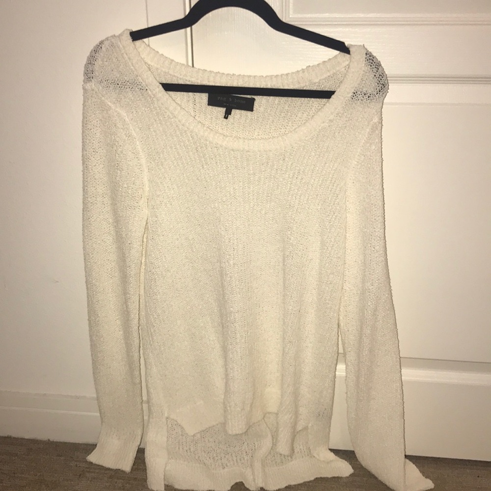 Rag & Bone white knit.